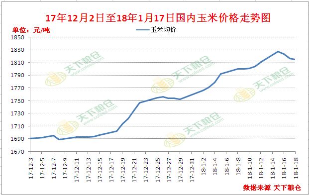 玉米最新价格走势图及分析影响因素